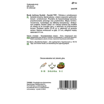 Burak ćwikłowy Opolski otoczka ok. 100 nasion